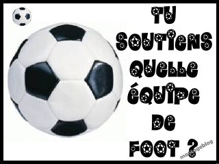 tu soutiens quelle &eacute;quipe de foot?